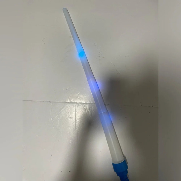 Collapsible Blue Light-Up Sword Toy - LED Lights - Perfect for Costumes & Play - Picture 3 of 7